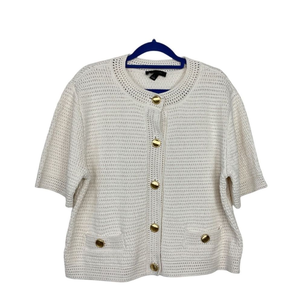 Ann Taylor Textured Sweater Jacket NEW - Picture 3 of 9